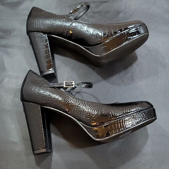 BRAND NEW SHASE & CHLOE HIGH BLOCK HEEL SLIP-ON WOMEN"S PUMP - Picture 10 of 15